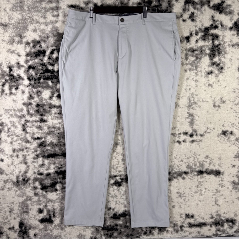Puma Pants Mens Size‎ 40x32 Gray Performance Stretch Golf Preppy Caddy Wicking